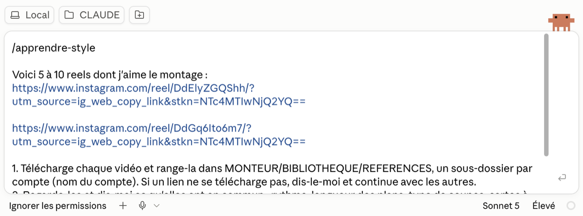 Étape 2 de la leçon