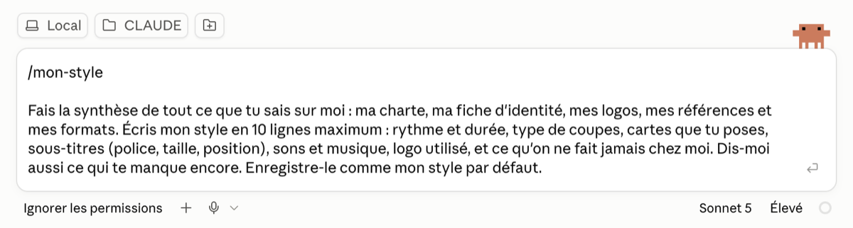 Étape 4 de la leçon