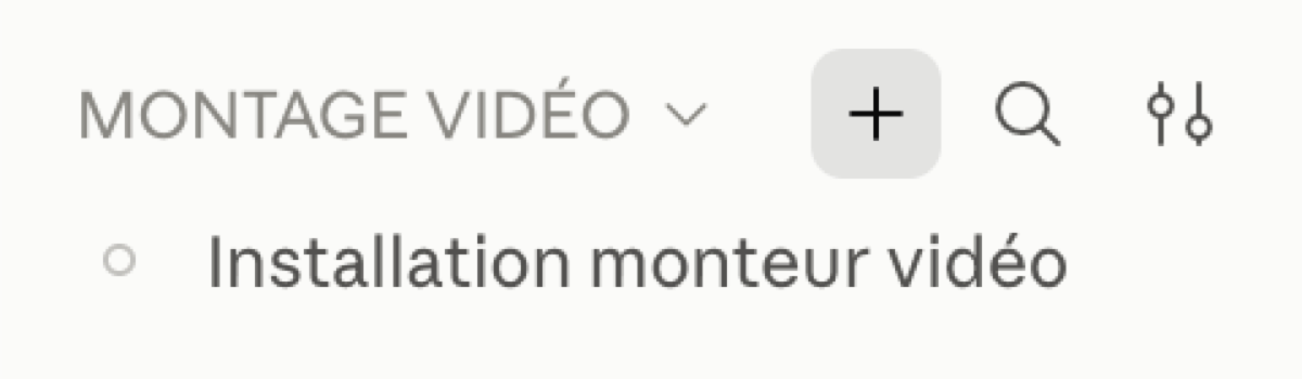 Étape 1 du premier montage