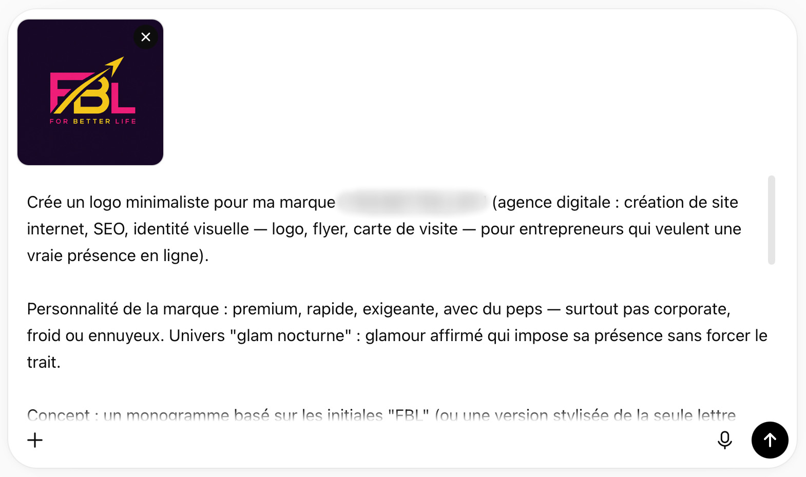 Génération des déclinaisons du logo dans ChatGPT
